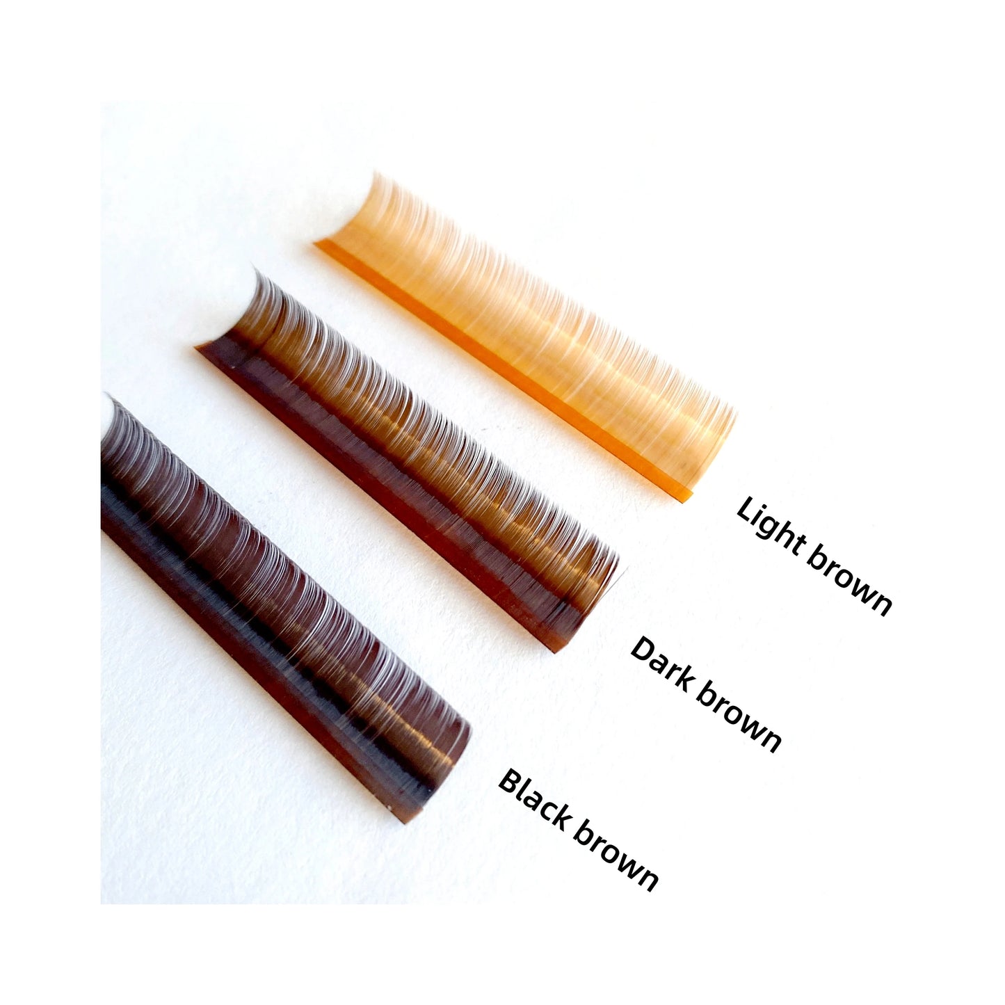 L+ Curl Mixed Colours Eyelashes Extensions 0.05mm - LuxxieLashes