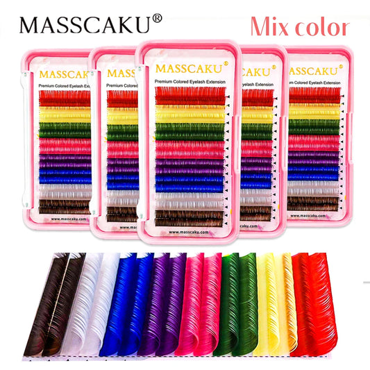 Colored Individual Eyelashes Extensions - LuxxieLashes