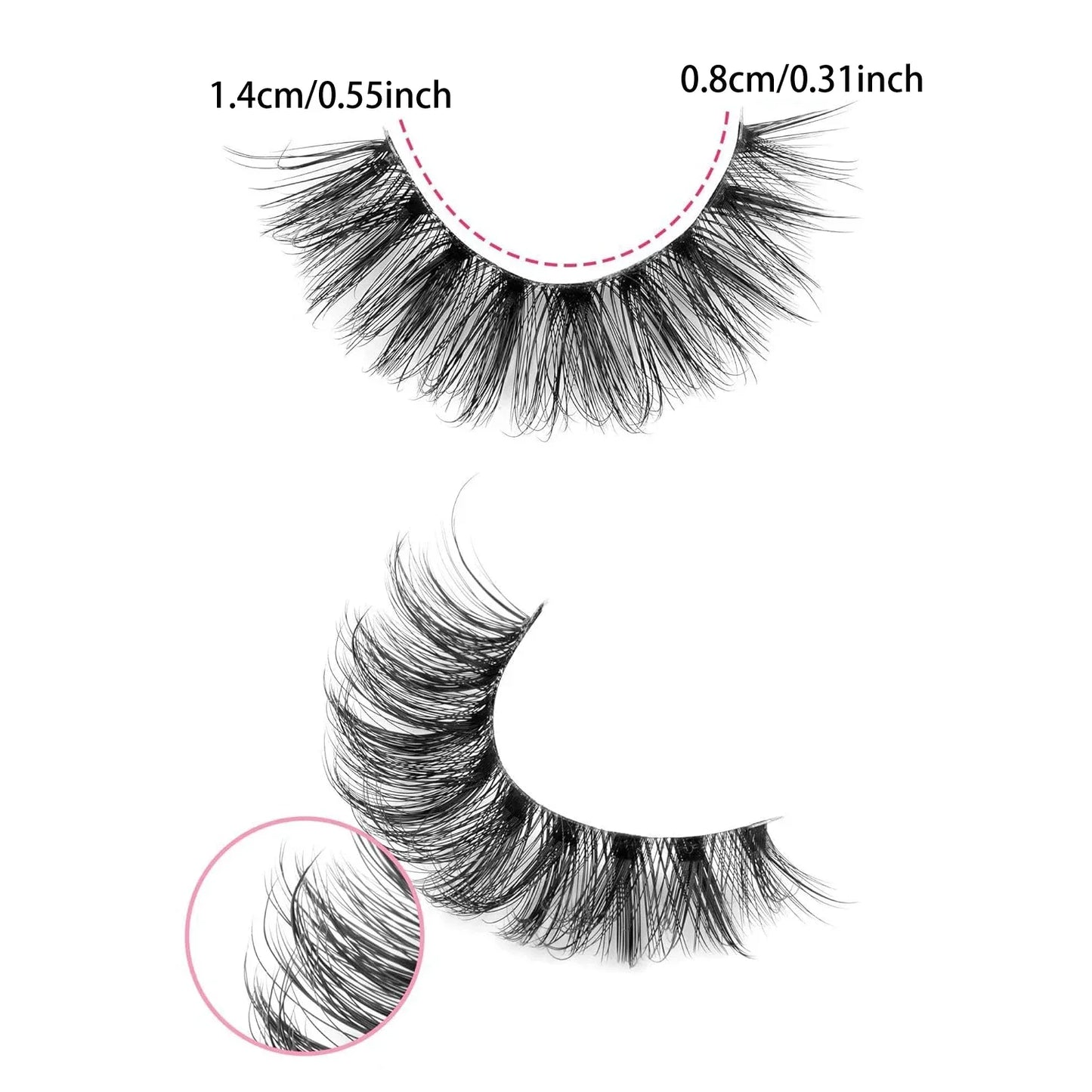 Natural Fluffy Eyelashes Extensions - LuxxieLashes